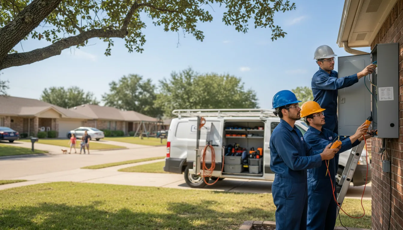 Certified electrician providing emergency electrical services in Kincaid, KS